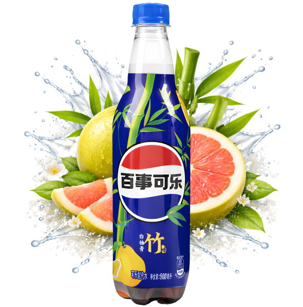 PEPSI - White Pomelo Green Bamboo Flavor CHINA 500ml